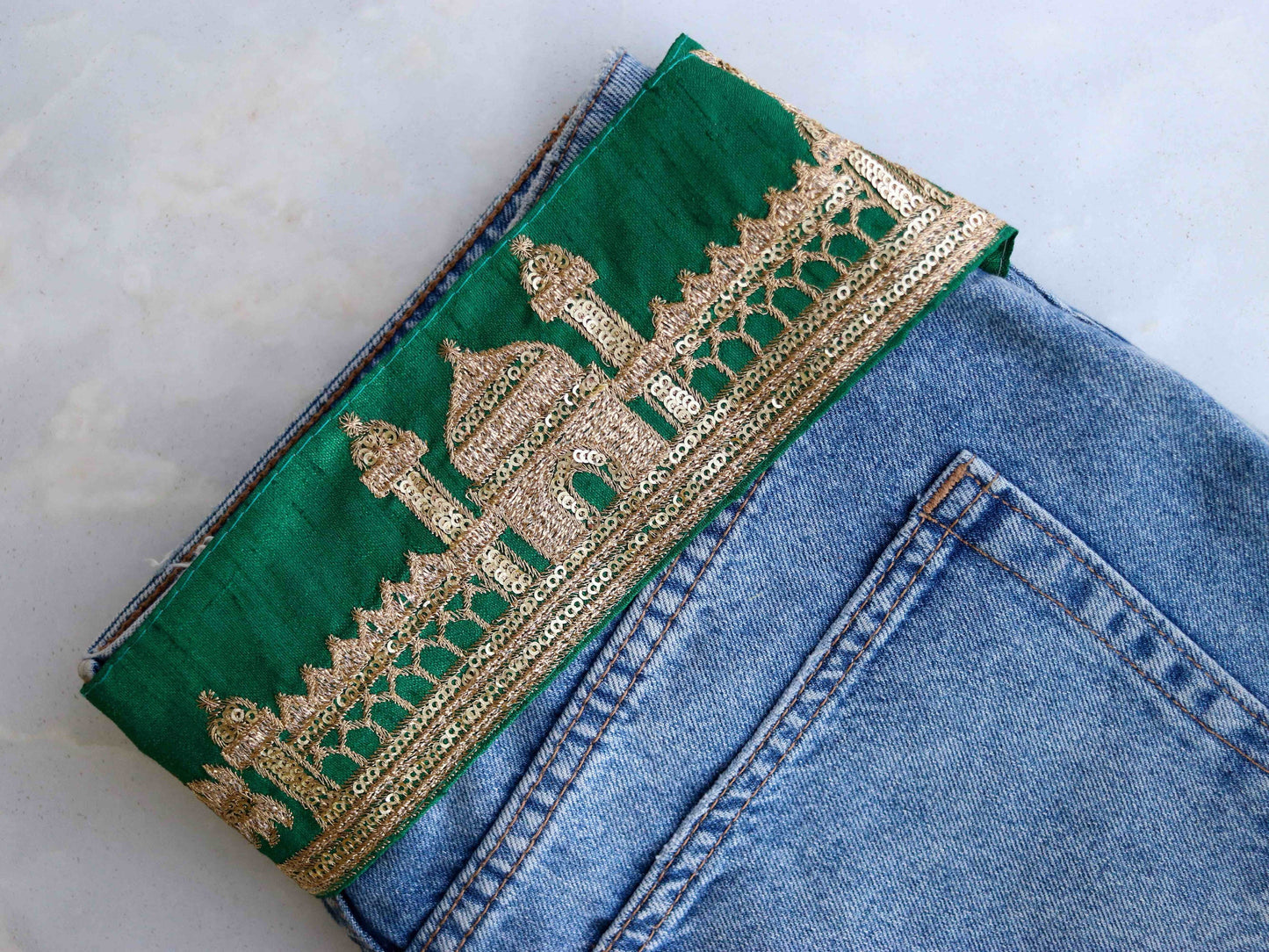 Green Gold Tiger Palace Trim,Green Gold Embroidered Palace Border,Boho Animal Lace,Royal Indian Designer Trim,Price/mtr
