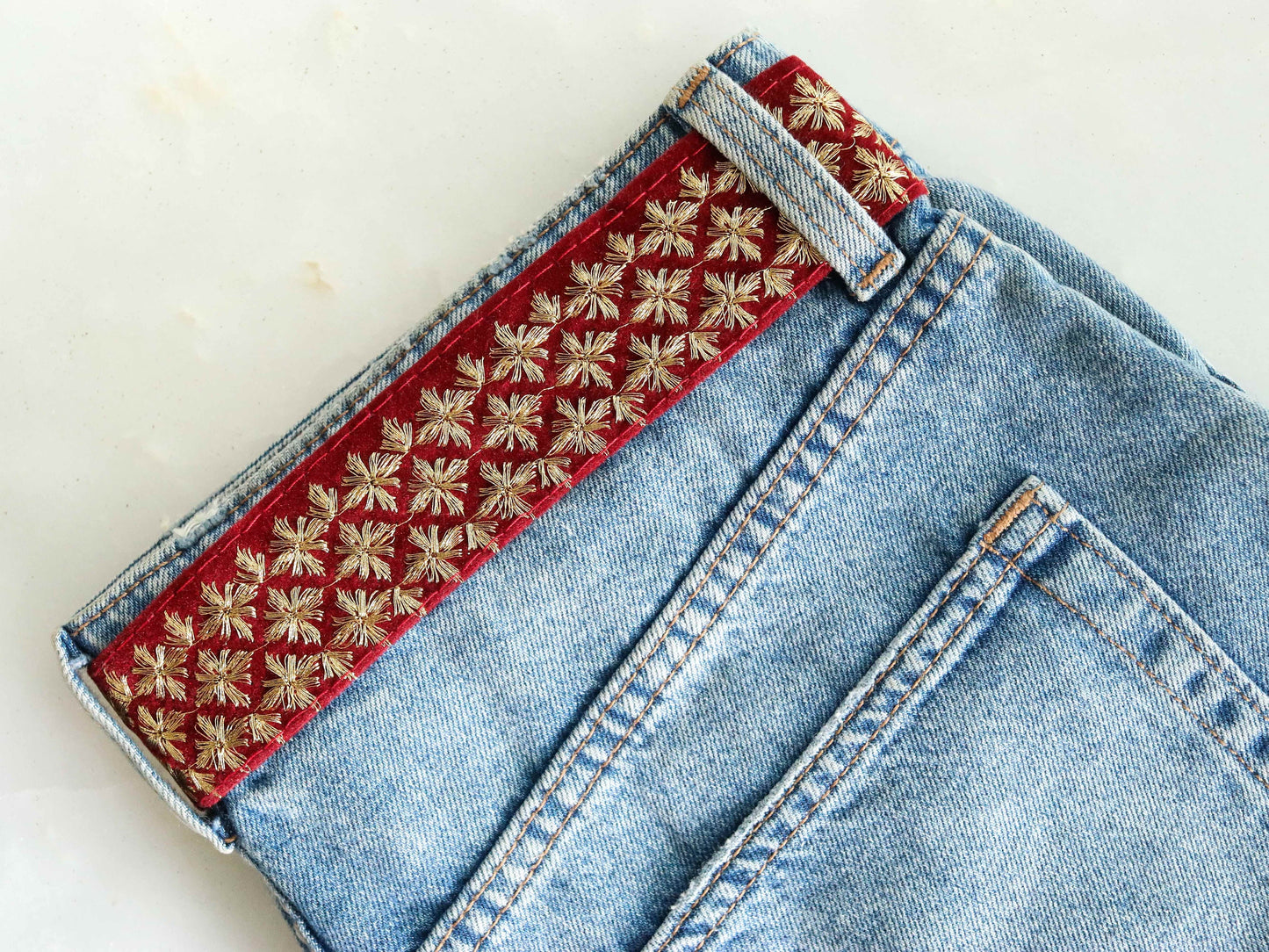 Maroon Gold Velvet Floral Trim,Indian Embroidered Border,Red Gold Zari Lace,Maroon Velvet Saree Border,Maroon Floral Border,Price/mtr