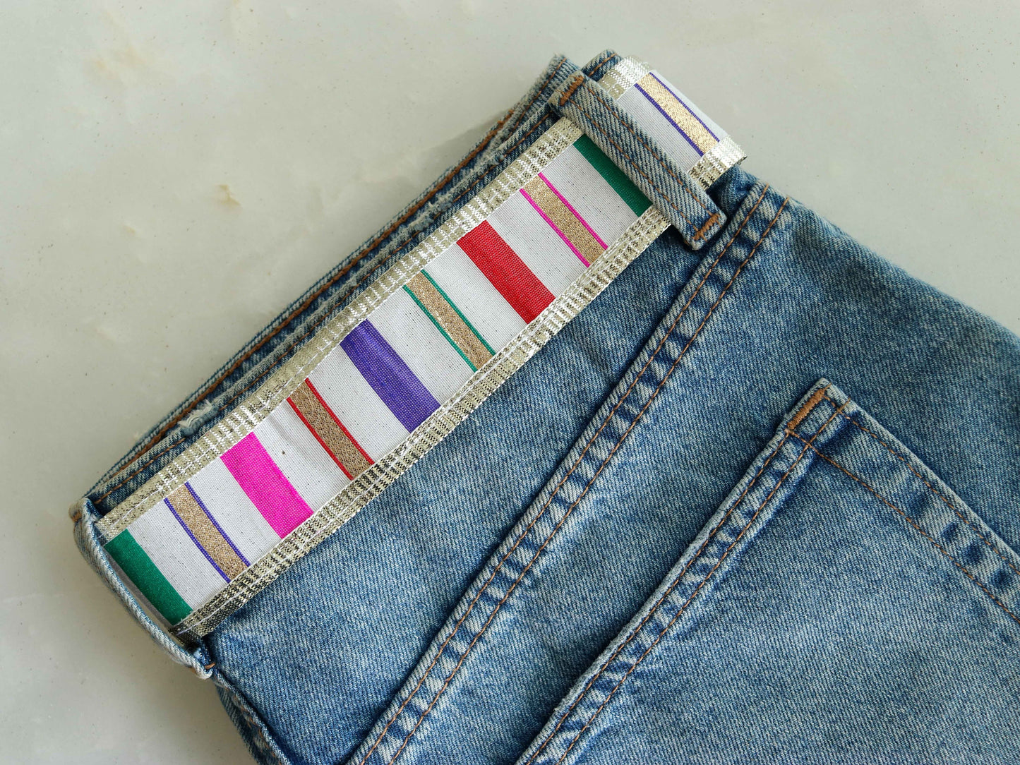 White Pink Silver Stripe Trim, White Red Festive Printed Border, Boho Designer Bridal Lace, Stripe Gota Saree Border, Price/mtr