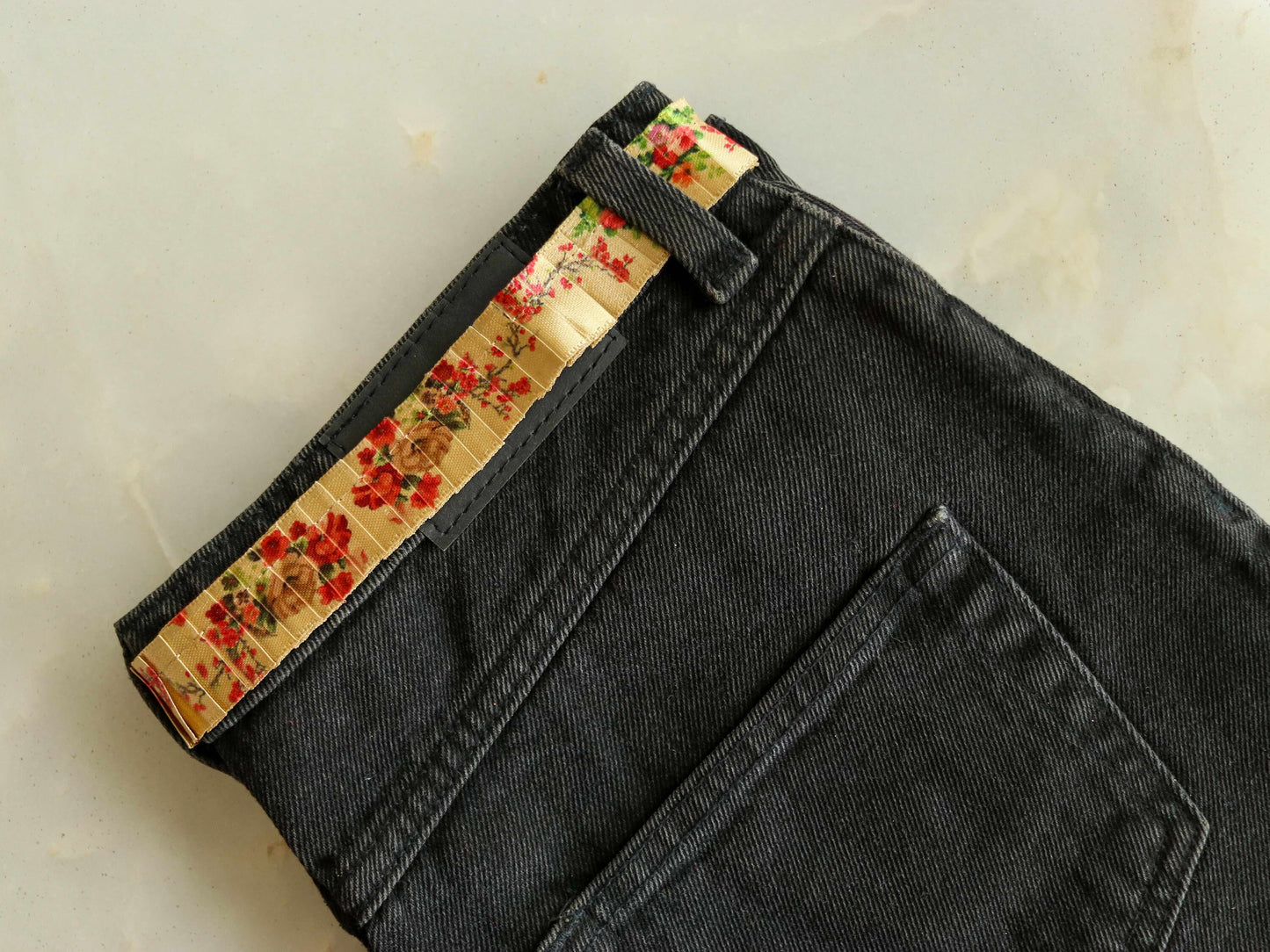 Yellow Floral Print Pleated Trim,Blue Pink Printed Border,Boho Floral Digital Print Lace,Floral Saree Border,Price/mtr