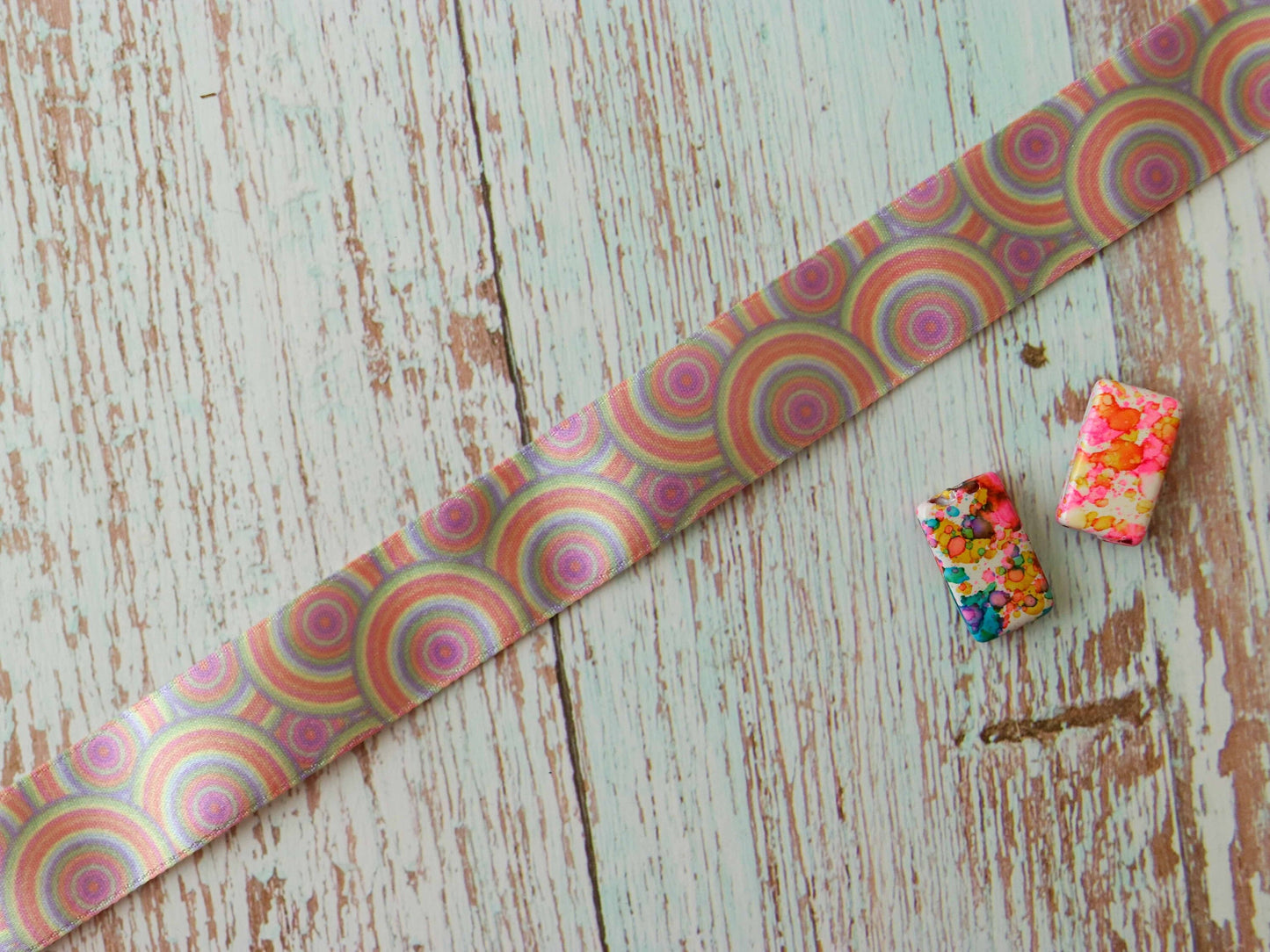 Pastel Polka Digital Print Trim, Circle Printed Border, Quirky Boho Digital Print Lace, Psychedelic Digital Saree Border, Price/mtr