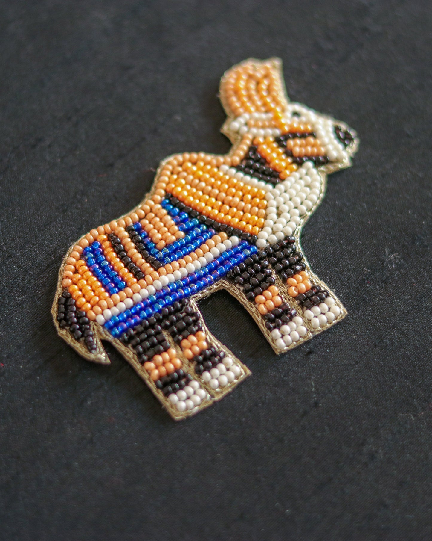 Multicolour Bull Cow Beaded Patch,Handmade embroidered applique,Colouful Bullock Patch,Animal patch,Denim Patch,Sew on applique,DIY Patch