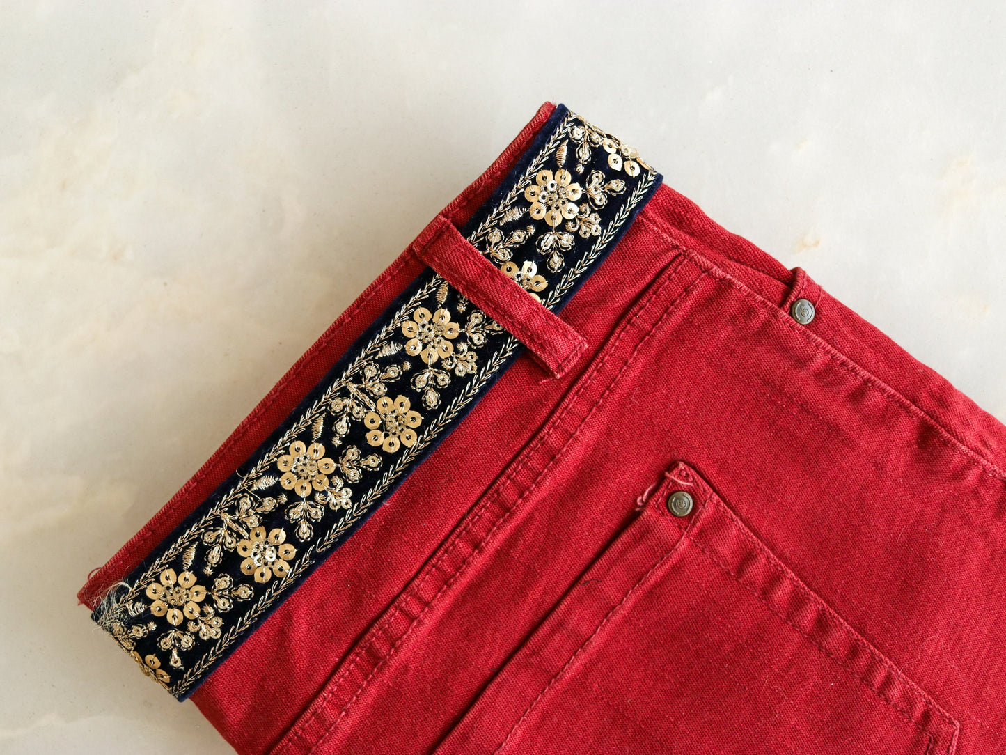 Deep Blue Gold Velvet Trim,Indian Floral Embroidered Border,Blue Gold Floral Lace,Floral Velvet Saree Border,Blue Velvet Border, 75 cm