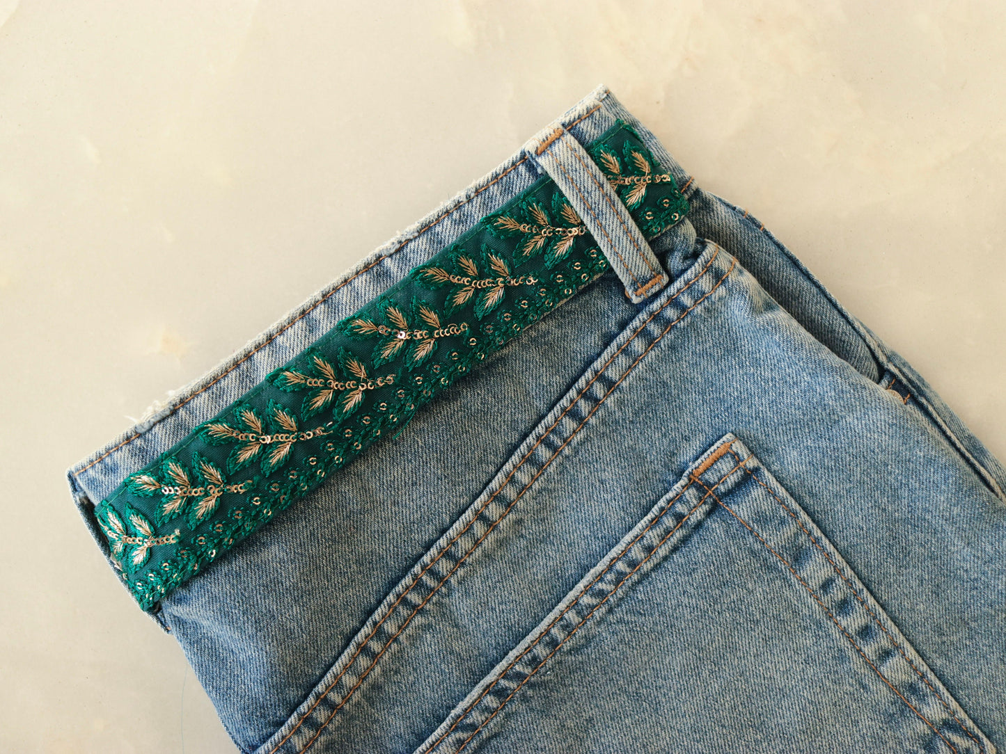 Green Net Sequin Embroidered Trim,Green Gold Net Border,Leaf Embroidery Lace,Indian Trim,Green Saree Border,Price/mtr