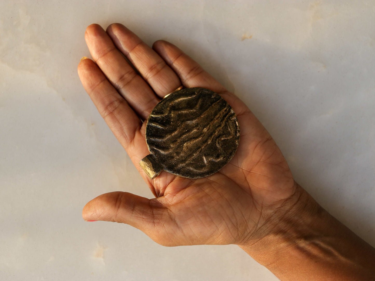Old Gold Tribal Metal Charm,Boho Harappan Style Vintage Look Charm,Old Gold Pendan,Indian Jewellery Charm Pendant