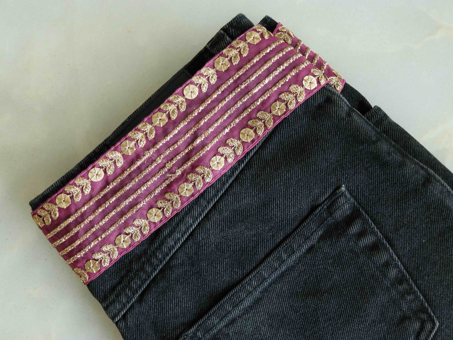 Pink Gold Floral Embroidered Trim,Pink Tissue Floral Lace,Indian Fabric Trim, Pink Gold Floral Organza Saree Border,Price/mtr