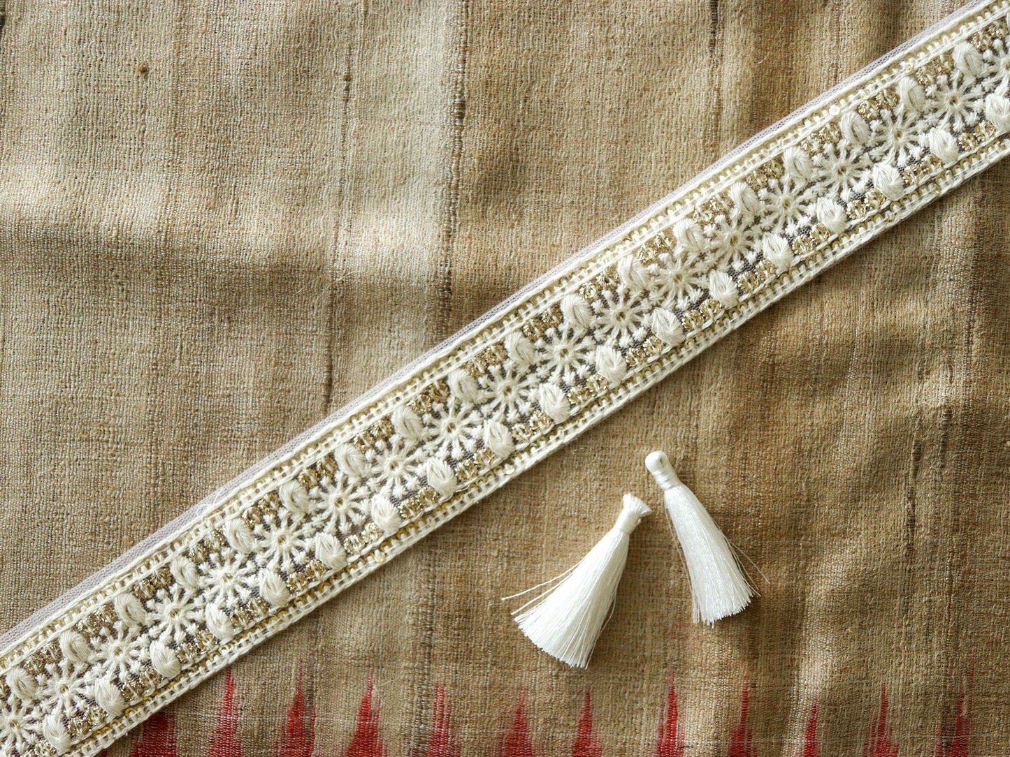 White Gold Floral Embroidered Trim,Indian Fabric Net Sequins Border,White Sequins Lace,White Gold Saree Border,Price/mtr