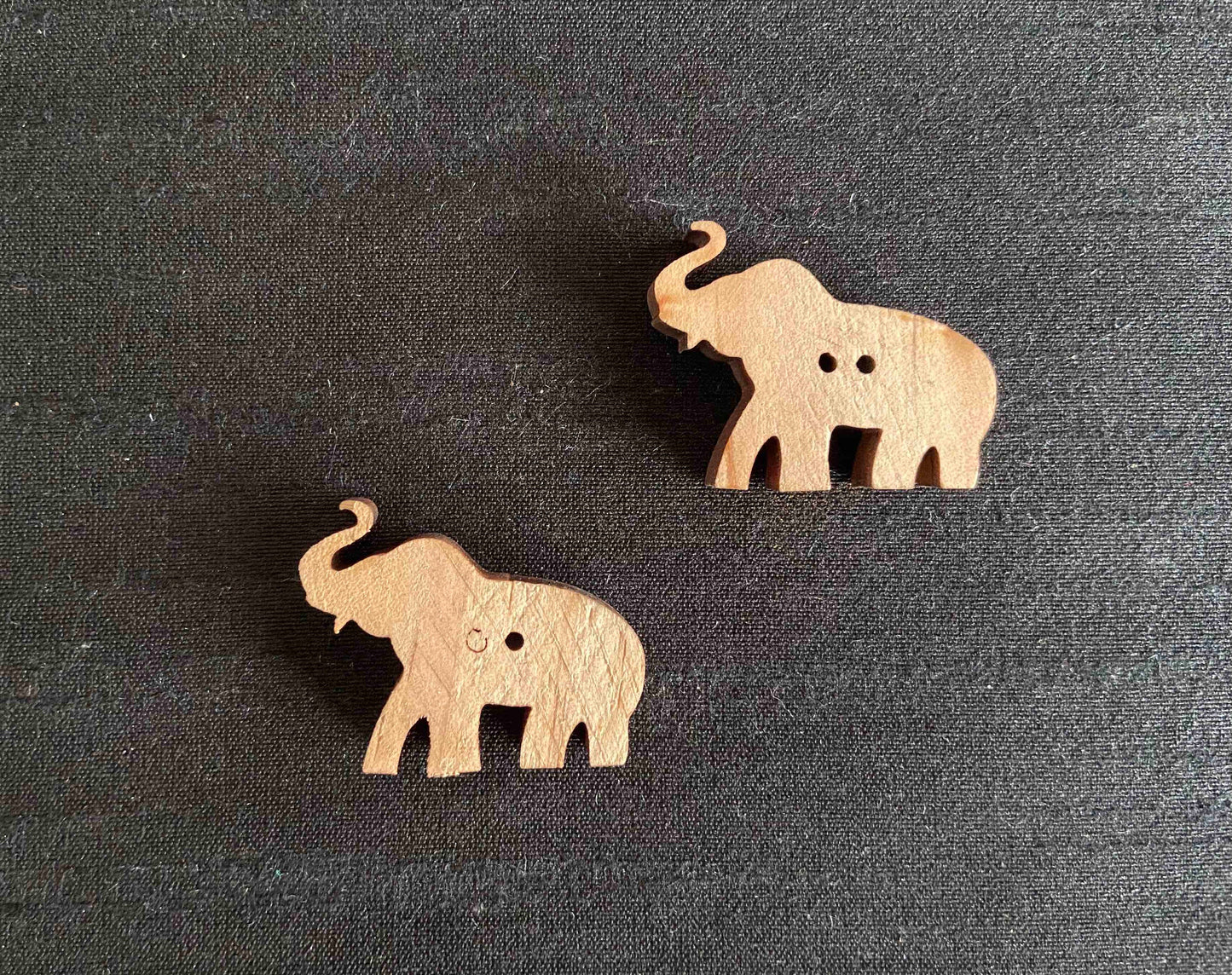 Wooden Elephant Buttons,Beige Elephant Charms,Sherwani Button,Boho Quirky Animal Shape Buttons
