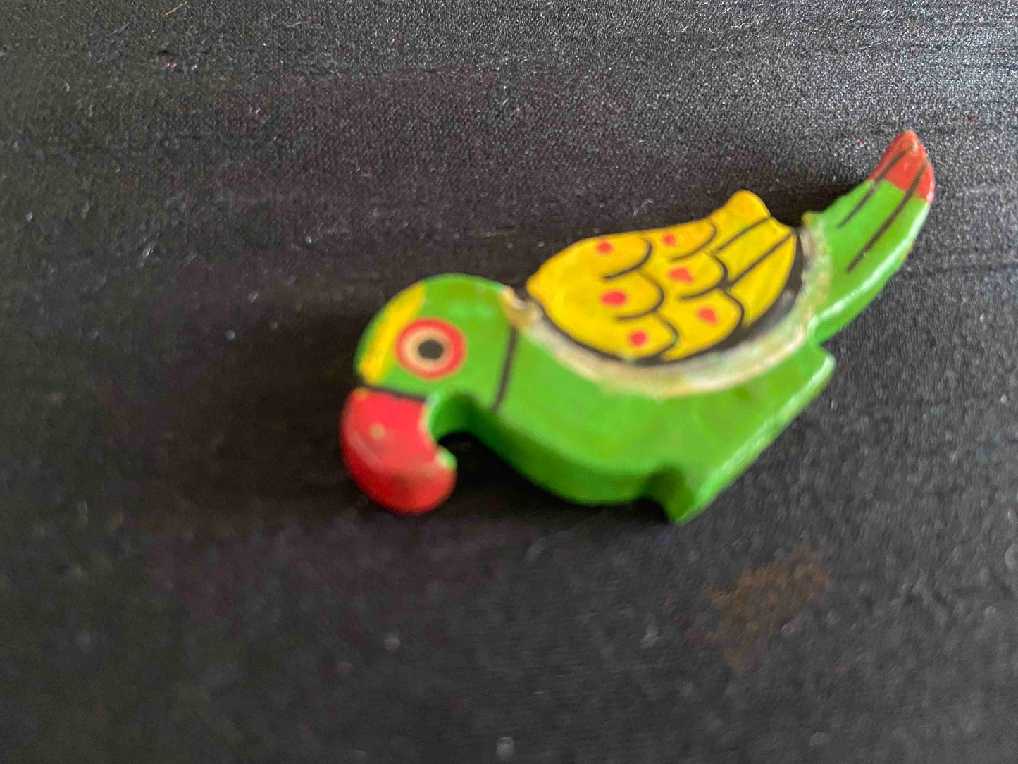 Wooden Parrot Buttons,Green Parrot Charms,Double Sided Charms,Sherwani Tote Bag Button,Boho Quirky Bird Shape Buttons