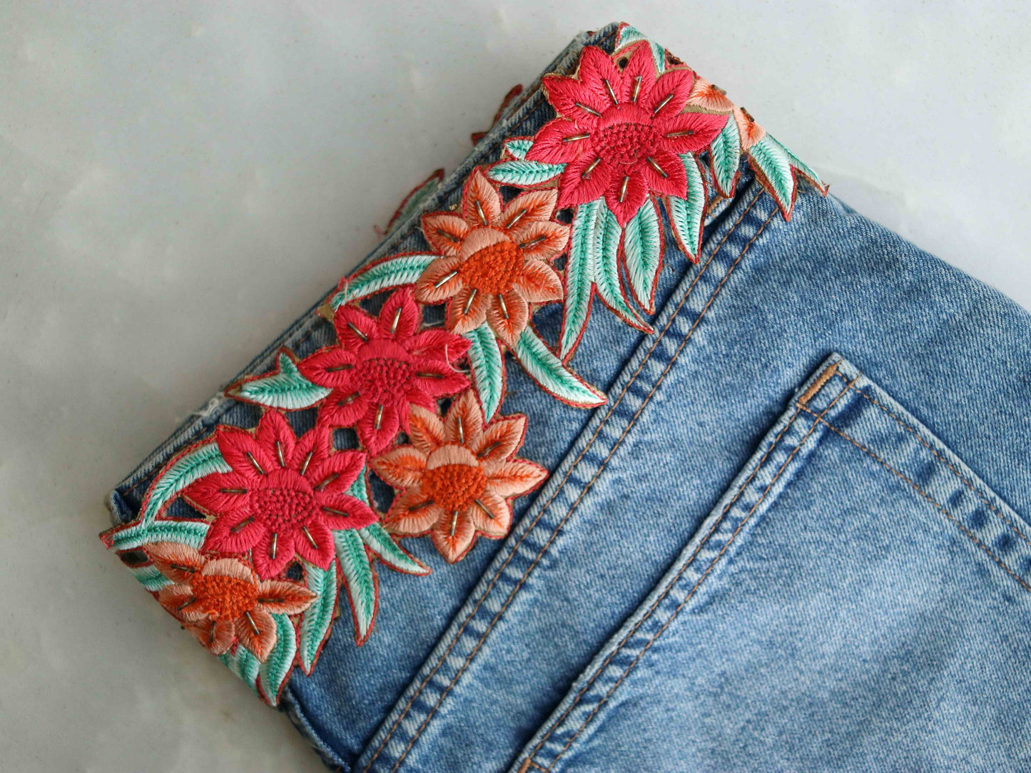 Pink Peach Floral Cutwork Trim,Floral Embroidered Border,Pink Peach Floral Cutwork Lace,Floral Saree Border,Price/mtr