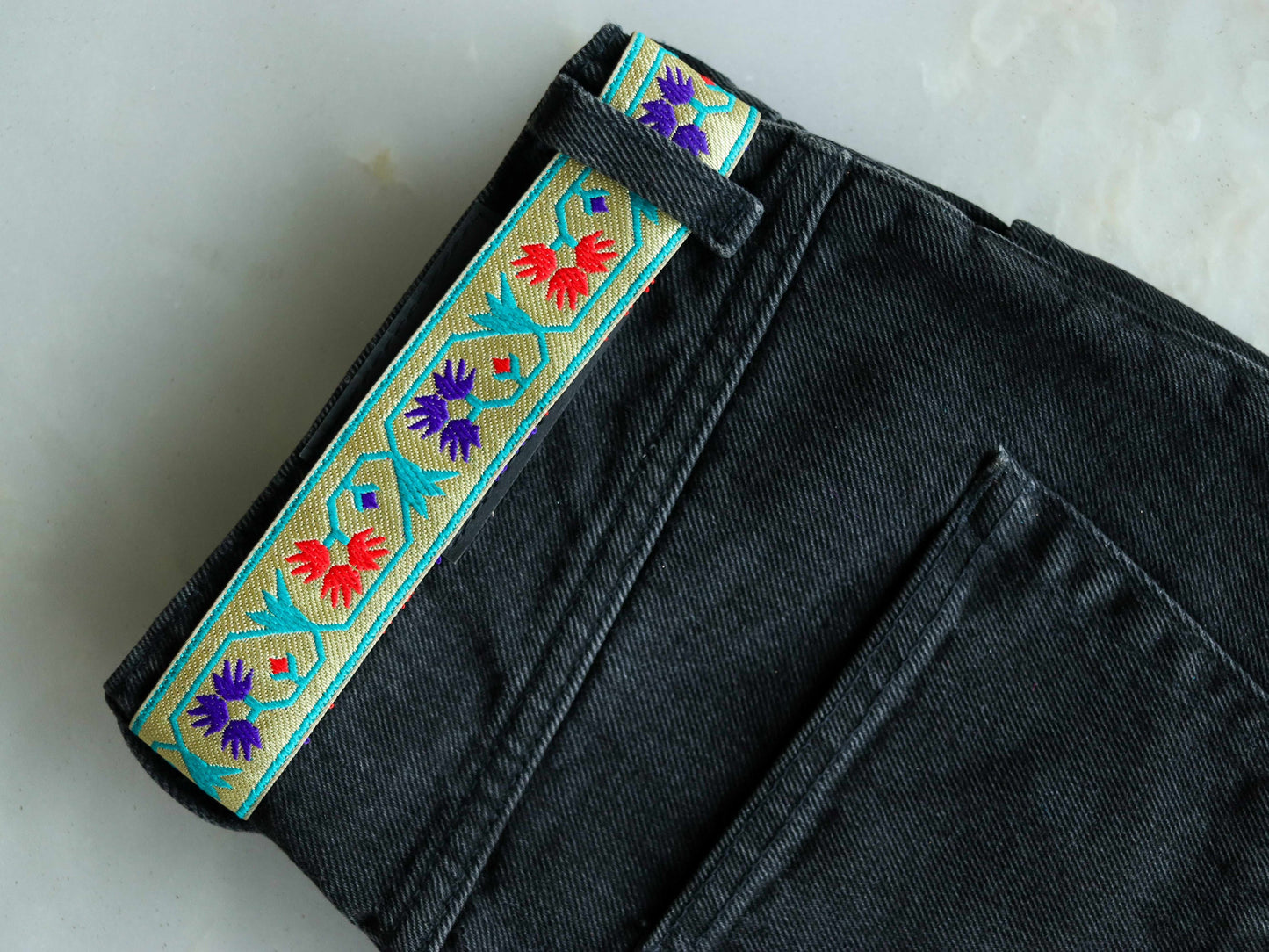 Red Blue Floral Banarasi Trim,Brocade Border,Indian Brocade Lace,Banarasi Saree Border,Golden Bridal Trim,Price/mtr