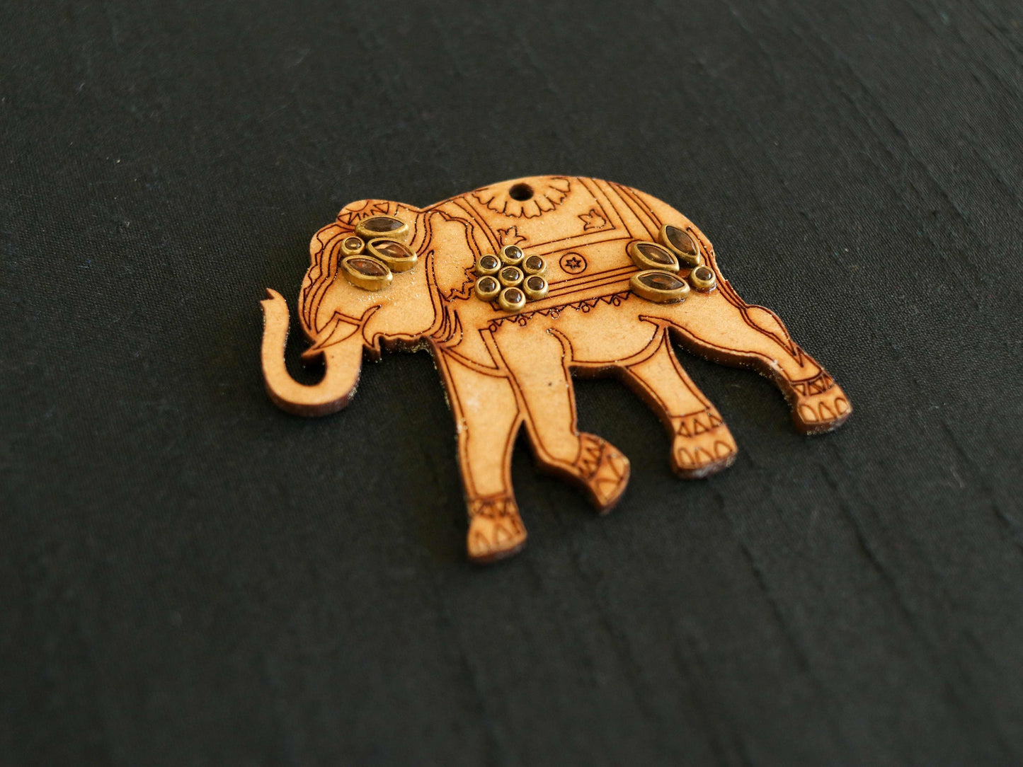 Wooden Elephant Cutwork Buttons,Beige Elephant Animal Charms,Sherwani Button,Boho Quirky Animal Shape Buttons