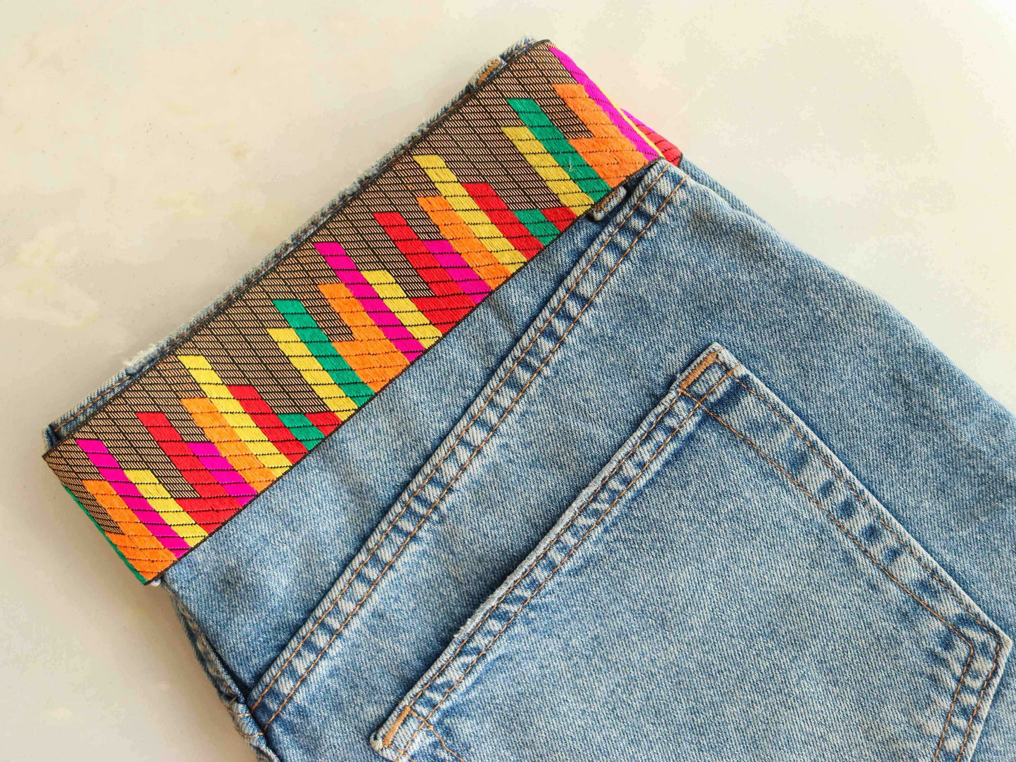 Brown Multicolour Stripe Jacquard Trim,Indian Brocade Border,Stripe Bar Graph Bargello Lace,Quirky Saree Border,Indian Fabric Trim,Price/mtr