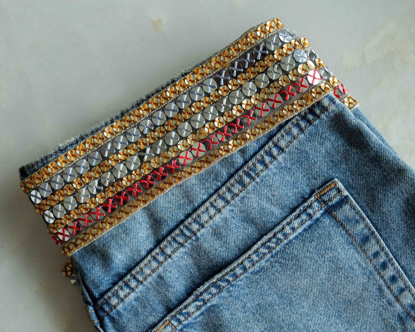 Orange Red Mirror Sequin Trim,Indian Net Embroidered Border,Delicate Yellow Pink Mirror Sequin Lace,Mirror Saree Border,Price/mtr