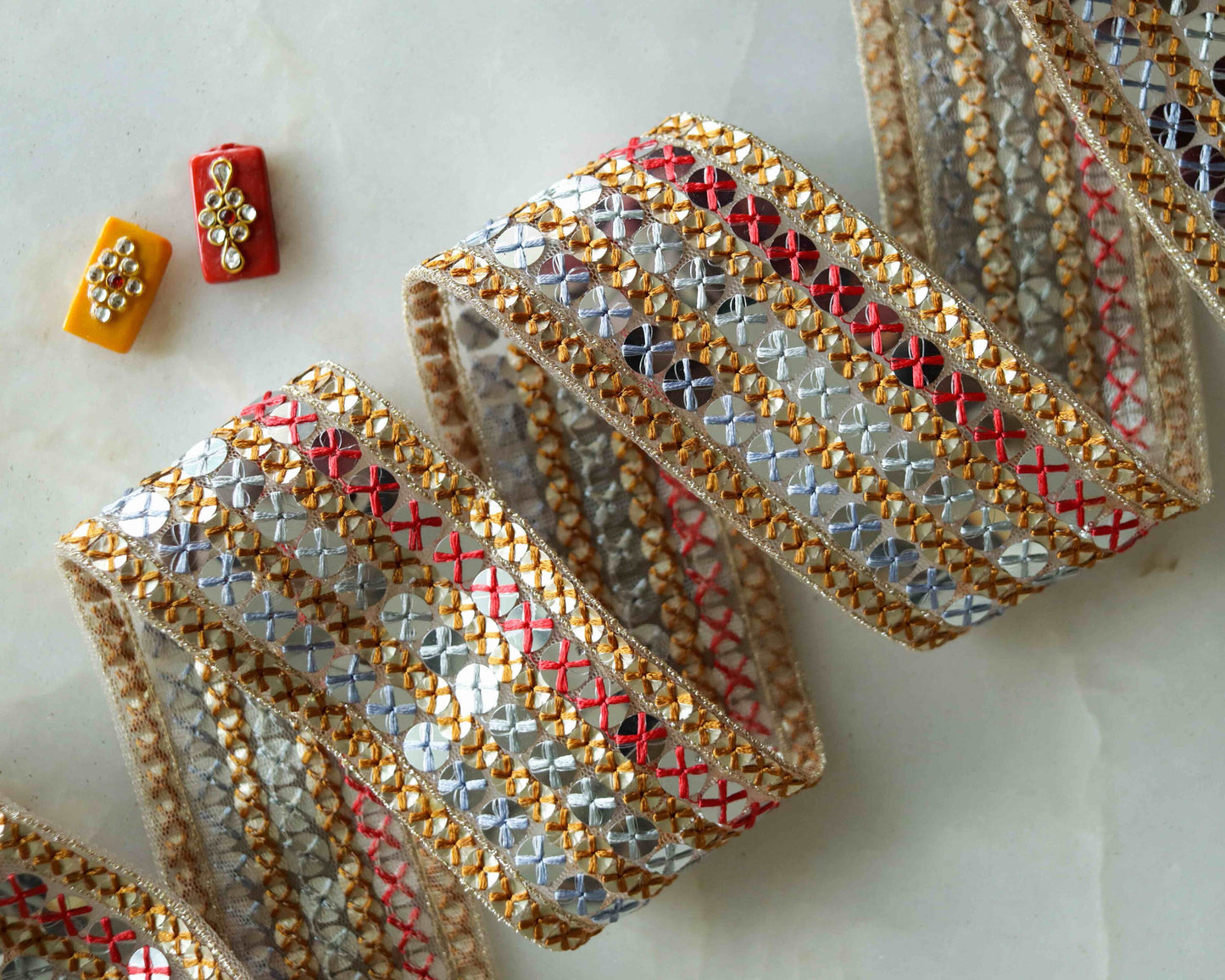 Orange Red Mirror Sequin Trim,Indian Net Embroidered Border,Delicate Yellow Pink Mirror Sequin Lace,Mirror Saree Border,Price/mtr