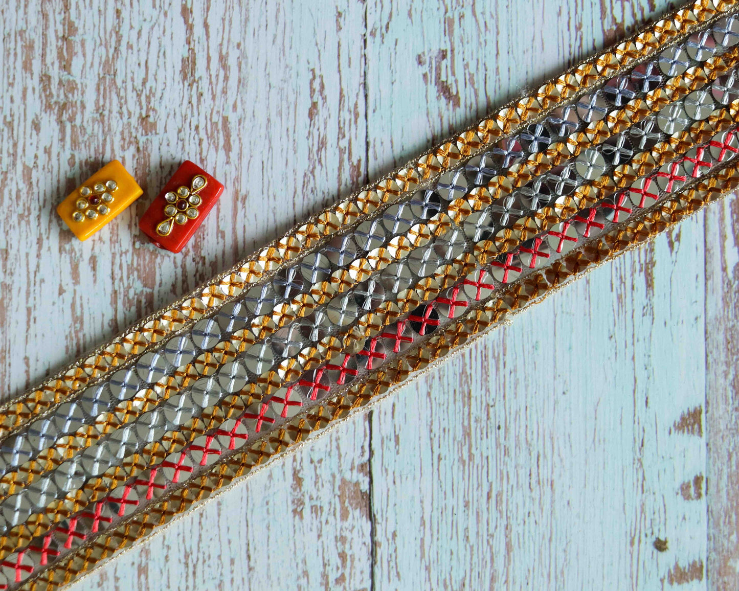 Orange Red Mirror Sequin Trim,Indian Net Embroidered Border,Delicate Yellow Pink Mirror Sequin Lace,Mirror Saree Border,Price/mtr