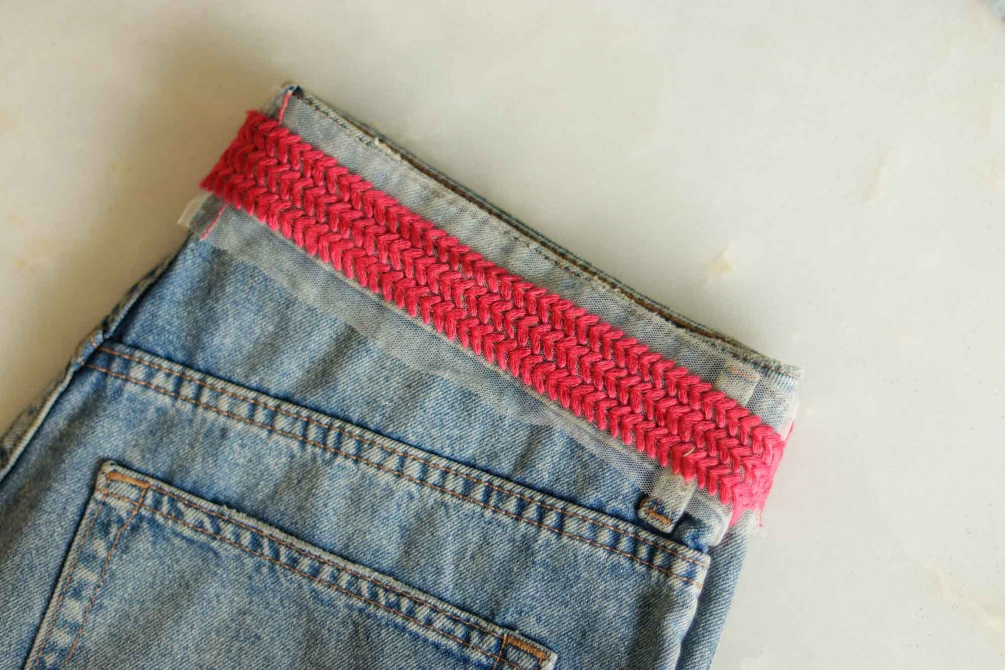 Pink Herringbone Embroidered Net Trim,Indian Fabric Border,Stripes Pink Net Lace,Boho Pink Net Saree Border,Price/mtr, インド刺繍リボン